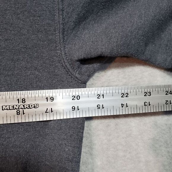 Marines Sweatshirt Mens Medium Gray Fleece Lined MV Sport Semper Fidelis Vintage - Picture 3 of 7